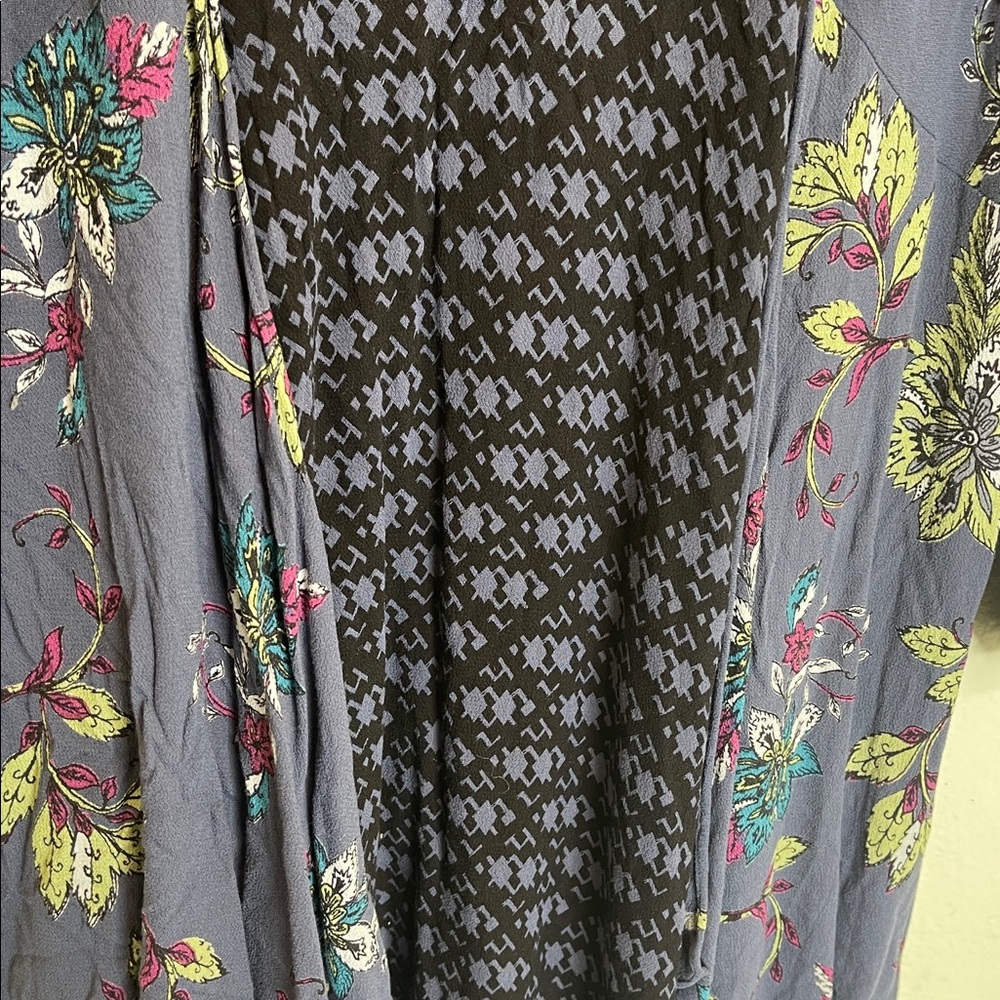 Free People Floral Bohemian Tunic Dress Size: L - Picture 4 of 12